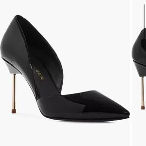 Kurt Geiger London bond 90 d’Orsay pump Black and Gold Heels 8.5